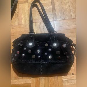 Vintage Prada hardware suede real bag as is 25 years old